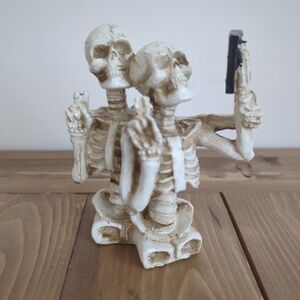 Skeleton Couple Selfie Decor